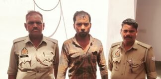 ₹25 हजार का इनामी अभियुक्त अहरौरा पुलिस के हत्थे चढ़ा, लखनियादरी तिराहे से गिरफ्तारी