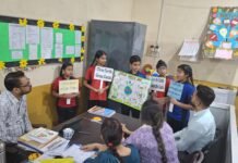 नन्हे विद्यार्थियों ने उत्साह और सृजनात्मकता के साथ मनाया पृथ्वी दिवस