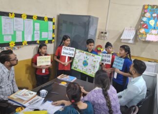 नन्हे विद्यार्थियों ने उत्साह और सृजनात्मकता के साथ मनाया पृथ्वी दिवस