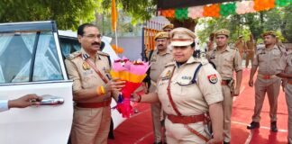 मीरजापुर पुलिस लाइन में 392 रिक्रूट आरक्षियों की भव्य पासिंग आउट परेड संपन्न