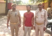 मिर्जापुर, चोरी के बिजली तार के साथ अभियुक्त गिरफ्तार, 16 लोगों का शांति भंग में चालान