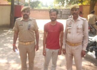 मिर्जापुर, चोरी के बिजली तार के साथ अभियुक्त गिरफ्तार, 16 लोगों का शांति भंग में चालान
