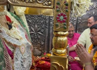 नितिन नवीन ने मां विंध्यवासिनी के दरबार में टेका मत्था
