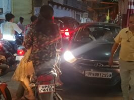 मिर्जापुर के पुरानी बजाजी–पक्के घाट रोड पर रोजाना जाम, लोगों में आक्रोश