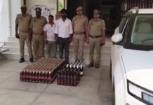 क्रेटा कार से 30 लाख की अवैध शराब बरामद, दो अंतरराज्यीय तस्कर गिरफ्तार