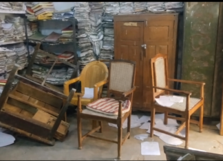 मिर्जापुर में एसडीएम सदर न्यायालय में तोड़फोड़