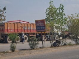 अहरौरा पुलिस की निष्क्रियता से सार्वजनिक रास्ते पर आधे से अधिक अवैध निर्माण पूरा