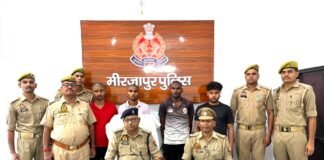 मिर्जापुर में पुरानी रंजिश में युवक की हत्या, चार आरोपी गिरफ्तार