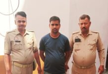 15 हजार रुपये का इनामी गैंगस्टर गिरफ्तार, अहरौरा पुलिस को मिली सफलता