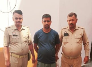 15 हजार रुपये का इनामी गैंगस्टर गिरफ्तार, अहरौरा पुलिस को मिली सफलता