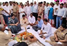 नेगुरा रिबई सिंह में पुलिस चौकी निर्माण कार्य का भूमिपूजन, उच्च न्यायालय की न्यायमूर्ति रहीं मौजूद