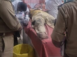 नटवा रोड पर महिला लहूलुहान हालत में मिली, गले पर धारदार हथियार से हमले की आशंका
