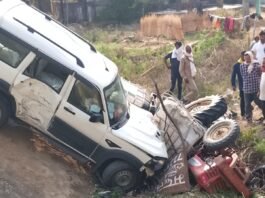 मिर्जापुर के सेमरा प्रताप गांव के पास स्कार्पियो-ट्रैक्टर की भिड़ंत में युवक की मौत