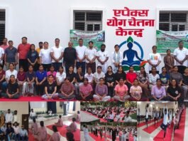 योग दिवस पर एपेक्स शिक्षण संस्थानों में भव्य योगाभ्यास, 300 से अधिक प्रतिभागियों ने लिया हिस्सा