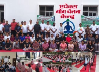 योग दिवस पर एपेक्स शिक्षण संस्थानों में भव्य योगाभ्यास, 300 से अधिक प्रतिभागियों ने लिया हिस्सा