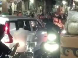 बीजेपी जिला महामंत्री के परिजनों से सड़क पर विवाद, वीडियो वायरल