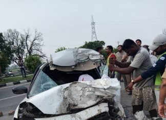 मिर्जापुर में दर्दनाक सड़क हादसा, प्रतापगढ़ निवासी पति-पत्नी की मौके पर मौत