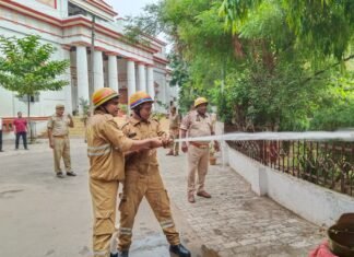 न्यायालय परिसर की सुरक्षा परखी गई, वृहद मॉक ड्रिल का सफल आयोजन
