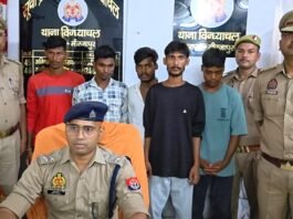 मिर्जापुर में11 चोरी के मोबाइल के साथ 7 आरोपी पकड़े गए