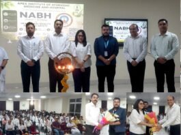 एपेक्स में NABH की राष्ट्रीय कार्यशाला सम्पन्न