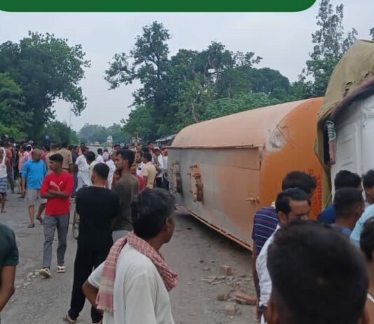 गैपुरा में भीषण सड़क हादसा: अनियंत्रित कंटेनर ने पिता-पुत्र को रौंदा, दोनों की मौके पर मौत