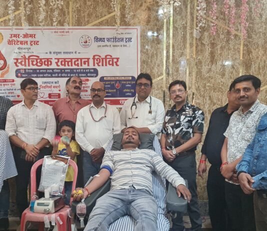 13 रक्तवीरों ने रक्तदान कर दिया जीवन बचाने का संदेश