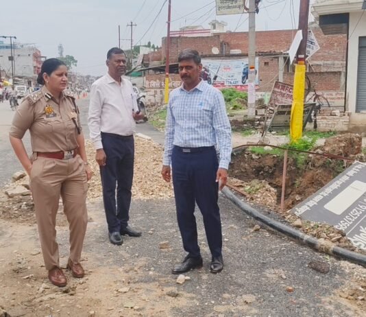 श्रावण मास से पहले कांवड़ मार्ग पर प्रशासन अलर्ट, मंडलायुक्त व डीआईजी ने किया निरीक्षण