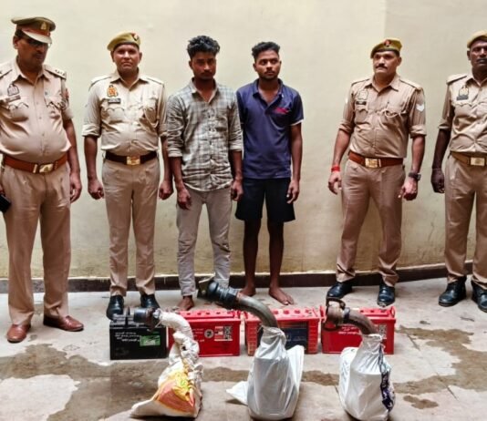 मड़िहान पुलिस ने चोरी का खुलासा, बाल अपचारी समेत तीन हिरासत में; 4 बैटरी व 3 मोनो ब्लॉक बरामद