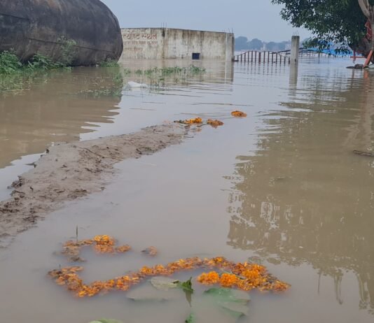 मिर्जापुर में गंगा का जलस्तर बढ़ा, हरसिंहपुर के किसानों ने फसल बीमा की मांग उठाई