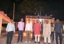 समर्पण दिवस पर भोगांव घाट पर प्रज्वलित हुआ आशीर्वाद का दीया