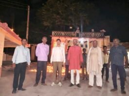 समर्पण दिवस पर भोगांव घाट पर प्रज्वलित हुआ आशीर्वाद का दीया