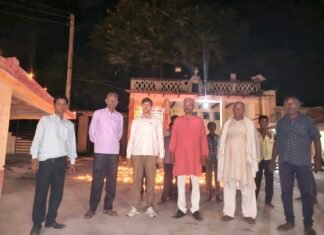 समर्पण दिवस पर भोगांव घाट पर प्रज्वलित हुआ आशीर्वाद का दीया