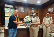 अपर पुलिस अधीक्षक नगर नितेश सिंह को भावभीनी विदाई