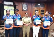 हॉकी में मीरजापुर पुलिस के चार खिलाड़ियों ने बढ़ाया मान