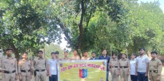 बजाज स्कूल के एनसीसी कैडेट्स ने श्रमदान कर दिया स्वच्छता का संदेश