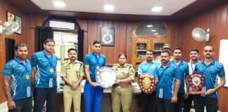 वॉलीबाल में मीरजापुर पुलिस का शानदार प्रदर्शन, दो प्रतियोगिताओं में जीती चल वैजन्ती