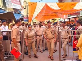 शारदीय नवरात्र मेले के पहले दिन एडीजी ने परखी सुरक्षा व्यवस्था, अधिकारियों को दिए निर्देश
