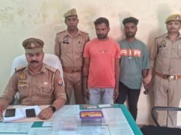 मीरजापुर में 25 लाख की हेरोइन के साथ दो गिरफ्तार, बाइक और मोबाइल बरामद