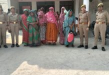 मिर्जापुर में चोरी करने वाले गिरोह की आठ महिलाएं गिरफ्तार